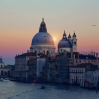Buy canvas prints of Santa Maria della Salute Cathedral - view from Academia bridge by Elijah Lovkoff