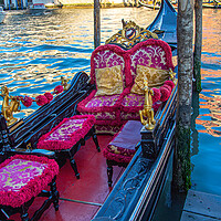 Buy canvas prints of Venice, Gandolas near Landmark Rialto Bridge by Elijah Lovkoff