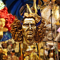 Buy canvas prints of Carnival Masks, Venice by Elijah Lovkoff