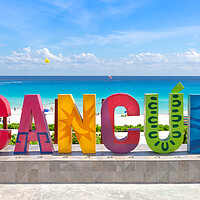 Buy canvas prints of Cancun, Playa Delfines (Dolphin Beach)  by Elijah Lovkoff