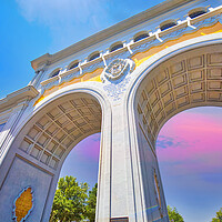 Buy canvas prints of The Famous Arches of Guadalajara by Elijah Lovkoff