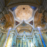 Buy canvas prints of Guanajuato, Mexico, Interiors Basilica of Our Lady of Guanajuato (Basílica de Nuestra Senora de Guanajuato) by Elijah Lovkoff