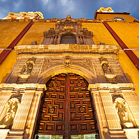 Buy canvas prints of Guanajuato, Entrance of Basilica of Our Lady of Guanajuatoar by Elijah Lovkoff