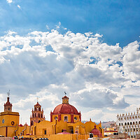 Buy canvas prints of Guanajuato, Mexico, scenic colorful old town streets by Elijah Lovkoff