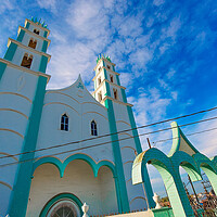 Buy canvas prints of Cristo Rey Church in Mazatlan historic city center by Elijah Lovkoff