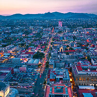 Buy canvas prints of Panoramic view of Mexico City by Elijah Lovkoff