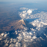 Buy canvas prints of A scenic aerial view of Popocatepetl, a second highest peak in Mexico by Elijah Lovkoff