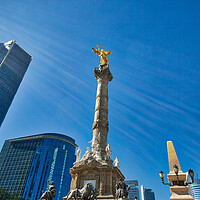 Buy canvas prints of Angel of Independence monument, Mexico City by Elijah Lovkoff