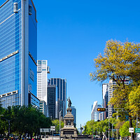 Buy canvas prints of Mexico City Financial center and business district close to Paseo De Reforma by Elijah Lovkoff
