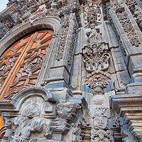 Buy canvas prints of Scenic old churches in Zocalo, Mexico City by Elijah Lovkoff