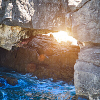 Buy canvas prints of Scenic Mouth of Hell (Boca de Inferno) Gorge near Cascais by Elijah Lovkoff