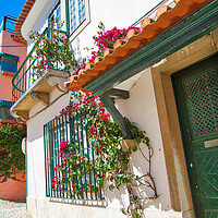 Buy canvas prints of Scenic Cascais streets in historic center by Elijah Lovkoff