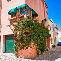 Buy canvas prints of Scenic Cascais streets in historic center by Elijah Lovkoff