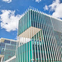 Buy canvas prints of Modern architecture of Lisbon, EDP, Portugal Energy Building by Elijah Lovkoff