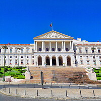 Buy canvas prints of Parliament building, Assembly of the Republic, Lisbon, Portugal by Elijah Lovkoff