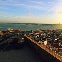 Buy canvas prints of Lisbon, Saint George Castle (Sao Jorge) lookout by Elijah Lovkoff
