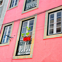 Buy canvas prints of Colorful buildings of Lisbon historic center by Elijah Lovkoff
