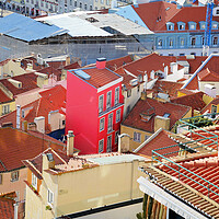 Buy canvas prints of Colorful Streets of Lisbon by Elijah Lovkoff