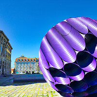 Buy canvas prints of Eclipse structure in Porto in the historic center by Elijah Lovkoff