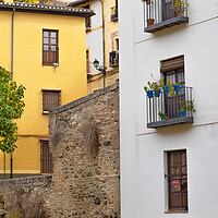 Buy canvas prints of Granada streets and Spanish architecture in a scenic historic ci by Elijah Lovkoff