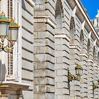 Buy canvas prints of Famous Royal Palace in Madrid in historic city center, the offic by Elijah Lovkoff
