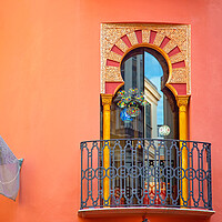 Buy canvas prints of Malaga historic city center and old town streets near Malaga Cat by Elijah Lovkoff