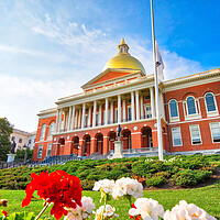 Buy canvas prints of Boston, Massachusetts State House by Elijah Lovkoff