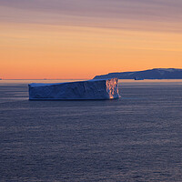 Buy canvas prints of Iceberg seen from cruise ship vacation near Greenland coast in Arctic circle near Ilulissat Disko Bay by Elijah Lovkoff