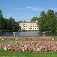 Buy canvas prints of Kew Gardens with lake  by Christine Birch