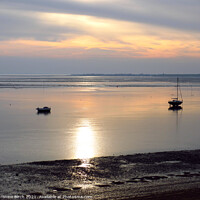 Buy canvas prints of Tranquil sea, Leigh-on-Sea by Christine Birch