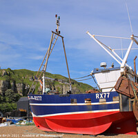 Buy canvas prints of Fishing boat, Hastings by Christine Birch