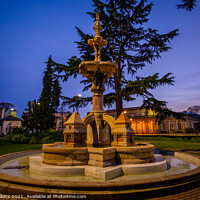 Buy canvas prints of Hitchman Fountain, Royal Leamington Spa by Nigel Wilkins