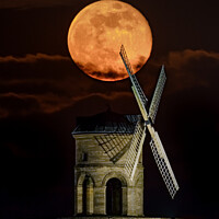 Buy canvas prints of Chesterton Supermoon by Nigel Wilkins