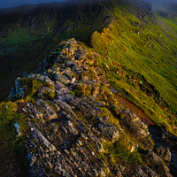 Buy canvas prints of Striding Edge & Helvellyn by Nigel Wilkins