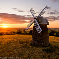 Buy canvas prints of Tysoe Windmill Sunset by Nigel Wilkins