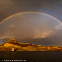 Buy canvas prints of Double Rainbow - Lake District by Nigel Wilkins