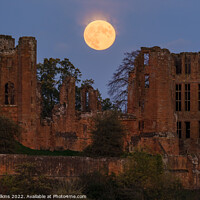 Buy canvas prints of Kenilworth Castle Moonrise by Nigel Wilkins