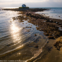 Buy canvas prints of The Little Church in the Sea, Anglesey by Nigel Wilkins