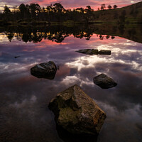 Buy canvas prints of Tarn Hows Dawn, Lake District by Nigel Wilkins