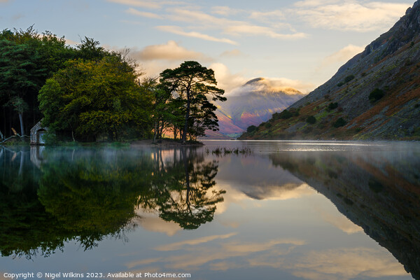 Wastwater & Great Gable, Lake District Framed Mounted Print by Nigel Wilkins