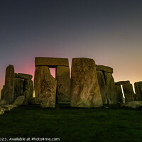 Buy canvas prints of Stonehenge Aurora by Nigel Wilkins