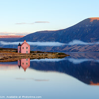 Buy canvas prints of The Pink House by Nigel Wilkins