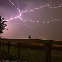 Buy canvas prints of Chesterton Windmill Storm by Nigel Wilkins