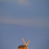 Buy canvas prints of Chesterton Windmill Full Moon by Nigel Wilkins