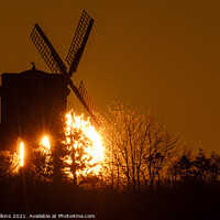 Buy canvas prints of Sunrise at Chesterton Windmill by Nigel Wilkins