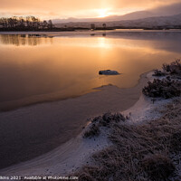 Buy canvas prints of Sunrise at Loch Ba by Nigel Wilkins