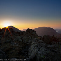Buy canvas prints of Mountain Sunrise by Nigel Wilkins