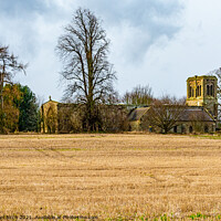 Buy canvas prints of Basking in the glow of St Cuthberts Church Norham by Michael Birch