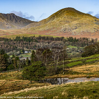 Buy canvas prints of Majestic Coniston Old Man Fells by Michael Birch