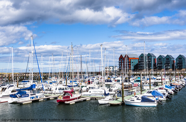 Serenity at Amble Marina Picture Board by Michael Birch